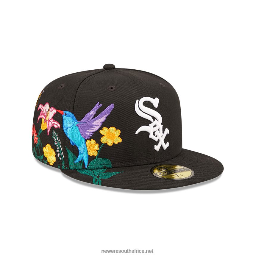Chicago White Sox MLB Blooming Black 59FIFTY Fitted Cap New Era TRBRBN885