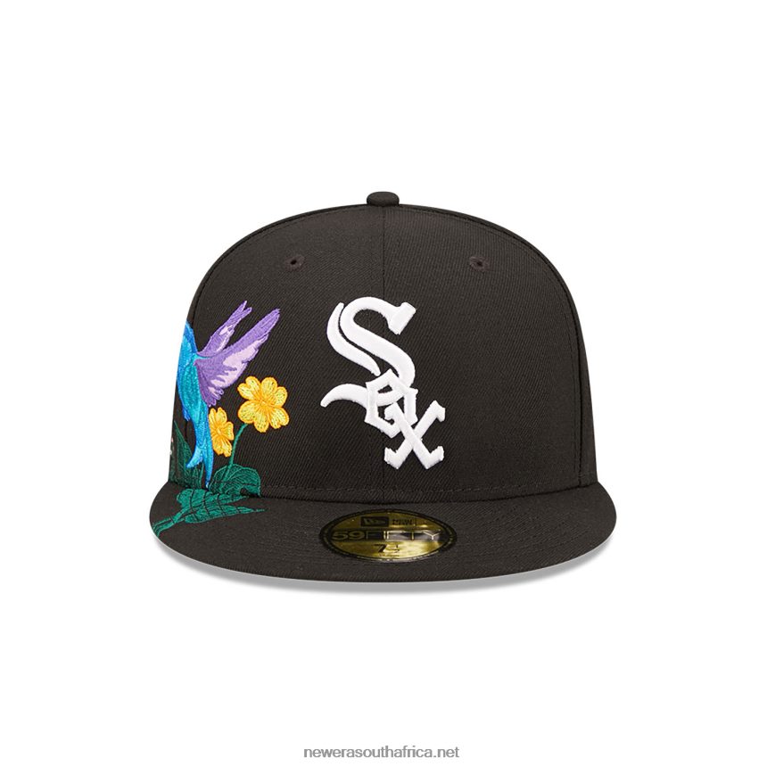 Chicago White Sox MLB Blooming Black 59FIFTY Fitted Cap New Era TRBRBN885