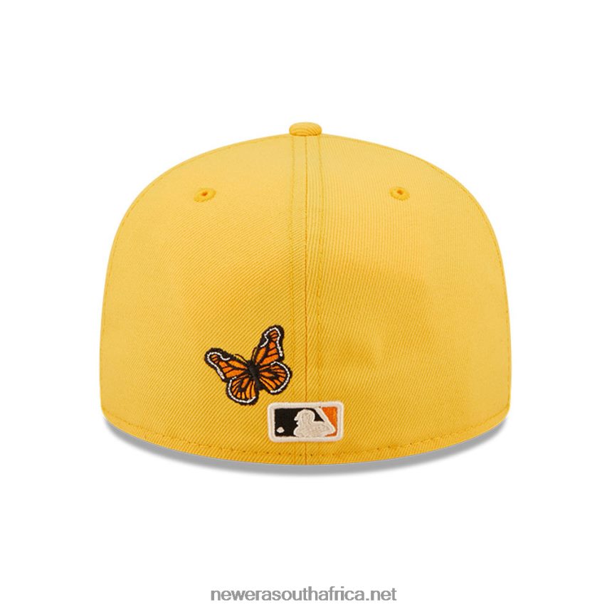 Chicago White Sox MLB Butterfly Yellow 59FIFTY Fitted Cap New Era TRBRBN797