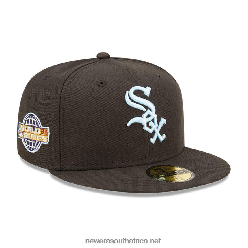 Chicago White Sox MLB Cloud Black 59FIFTY Fitted Cap New Era TRBRBN236