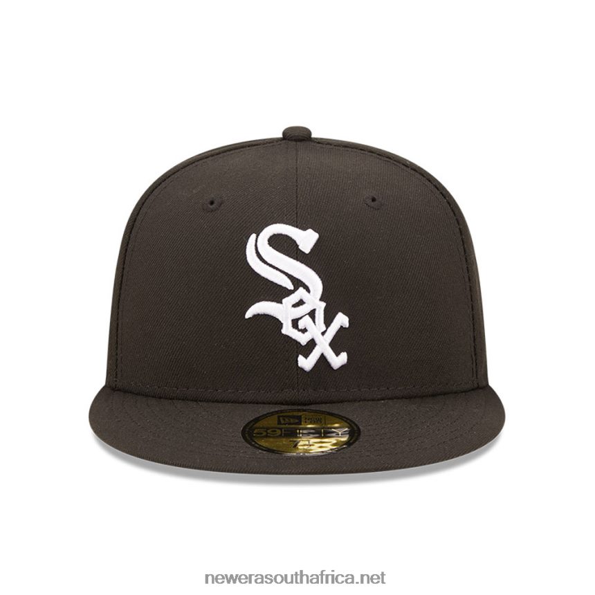 Chicago White Sox MLB Cloud Black 59FIFTY Fitted Cap New Era TRBRBN847