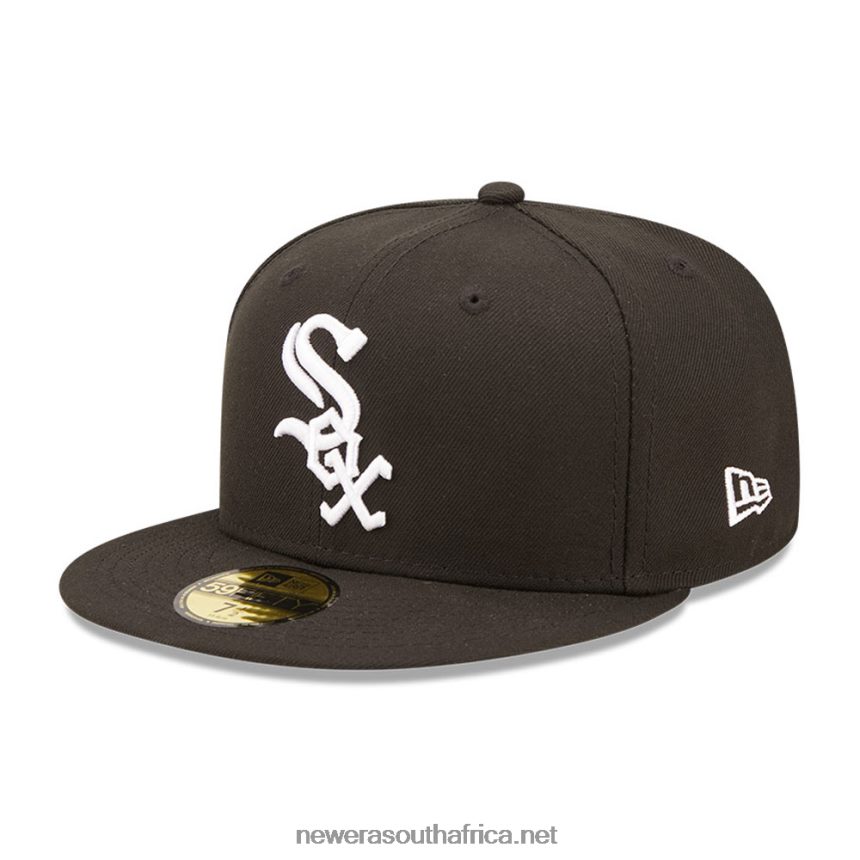 Chicago White Sox MLB Cloud Black 59FIFTY Fitted Cap New Era TRBRBN847