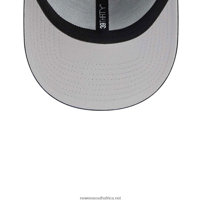 Chicago White Sox MLB Clubhouse Black 39THIRTY Stretch Fit Cap New Era TRBRBN2174