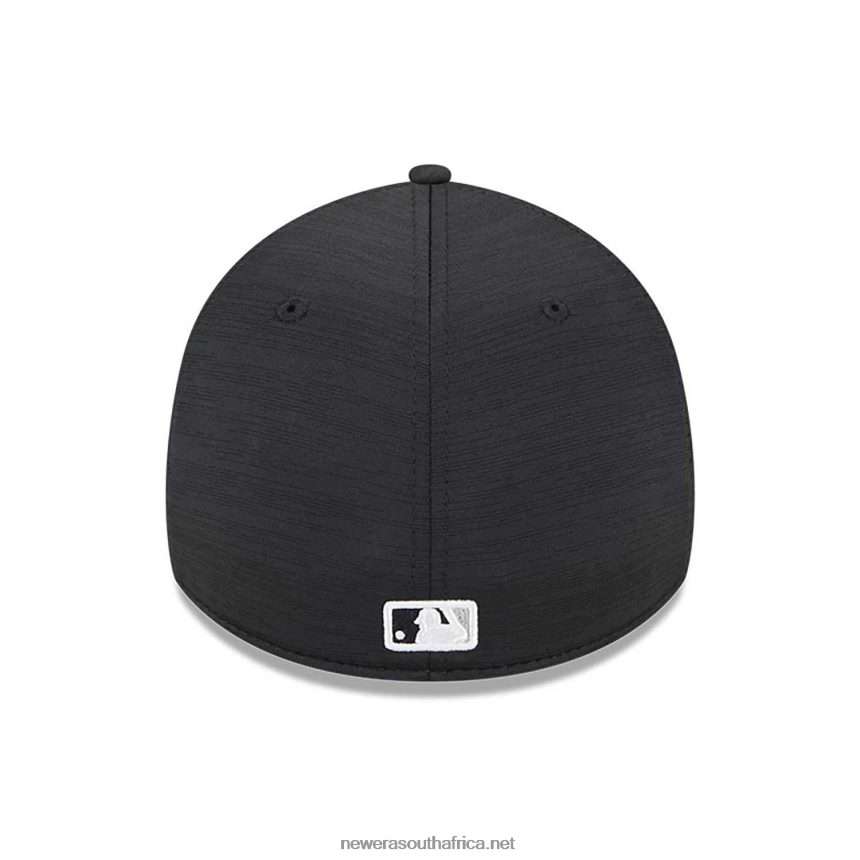 Chicago White Sox MLB Clubhouse Black 39THIRTY Stretch Fit Cap New Era TRBRBN2174