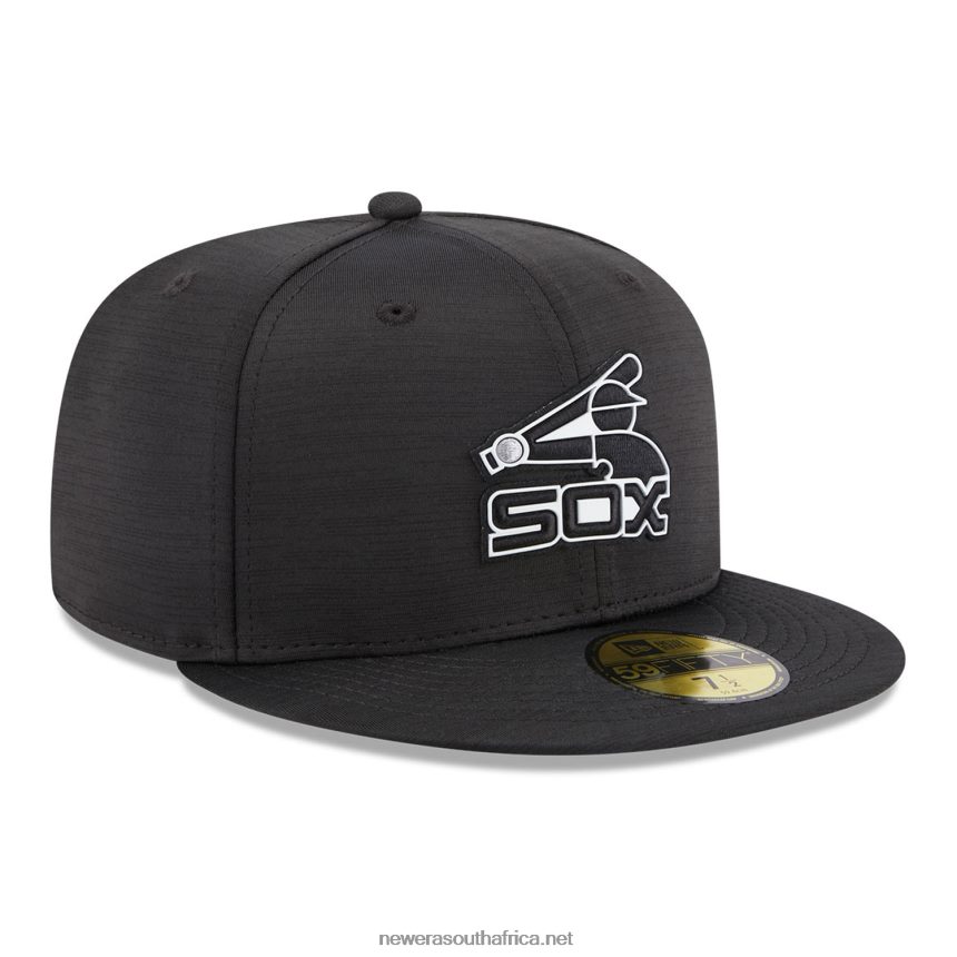 Chicago White Sox MLB Clubhouse Black 59FIFTY Fitted Cap New Era TRBRBN320