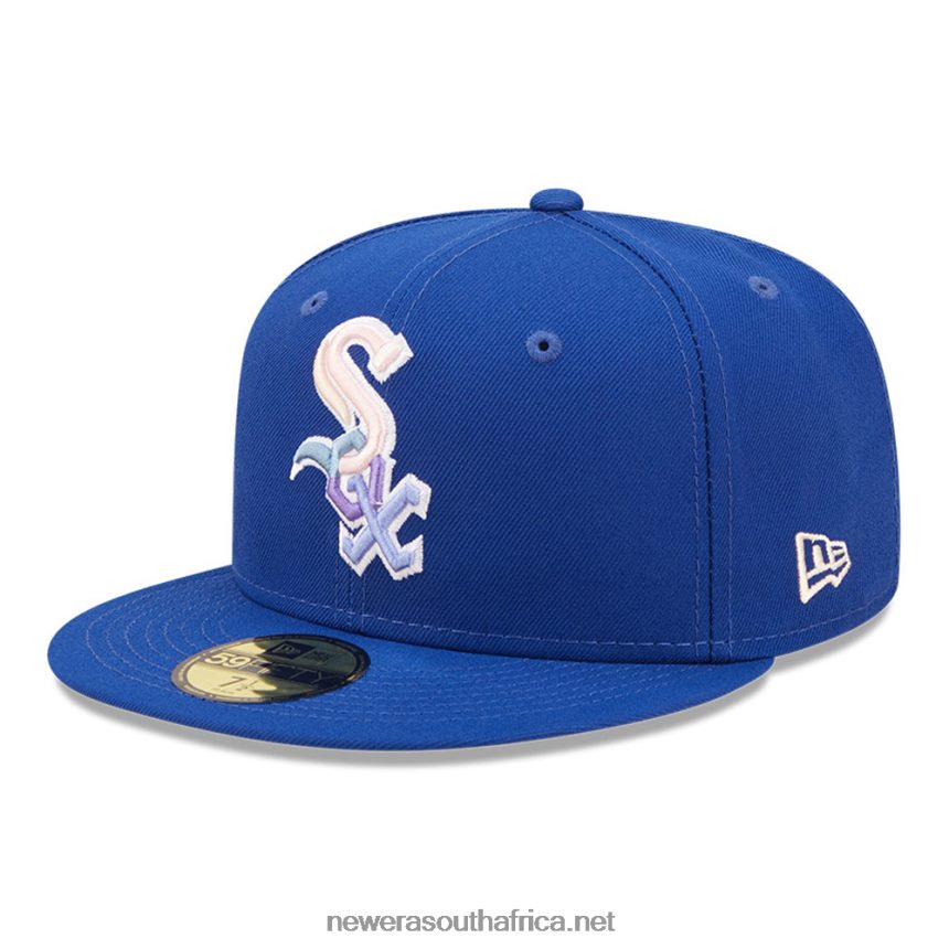 Chicago White Sox MLB Nightbreak Team Blue 59FIFTY Fitted Cap New Era TRBRBN1029