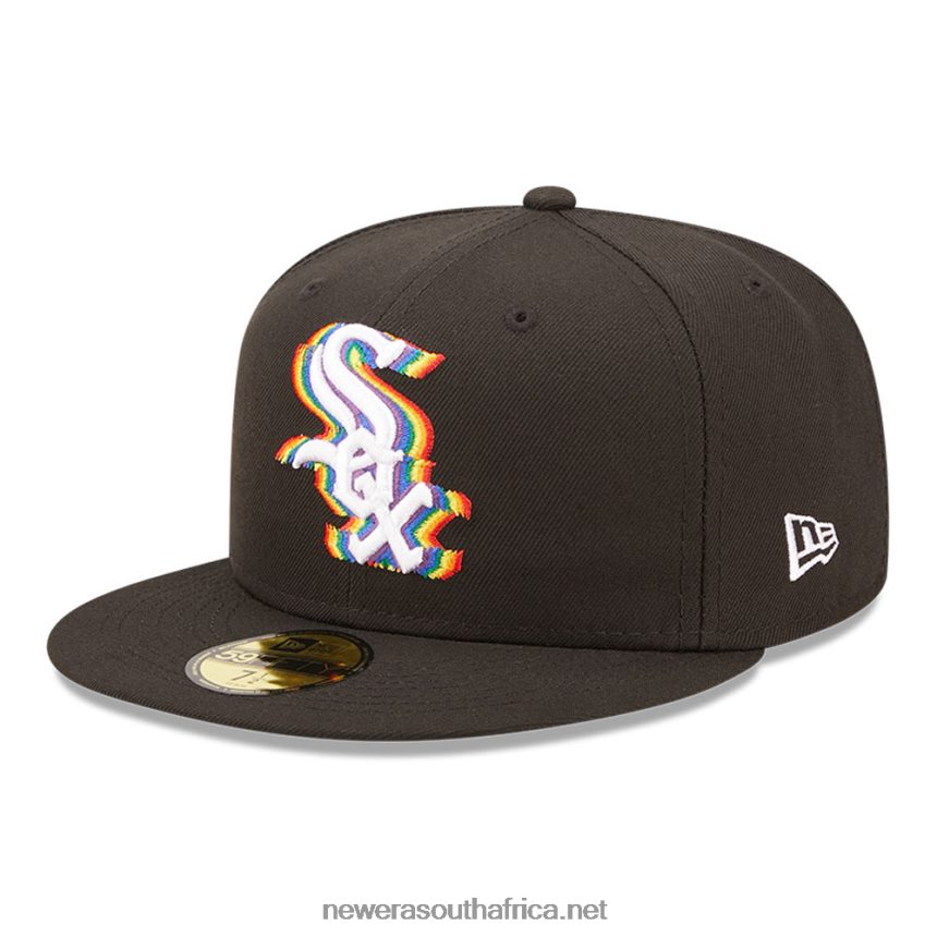 Chicago White Sox MLB Prismatic Black 59FIFTY Fitted Cap New Era TRBRBN117