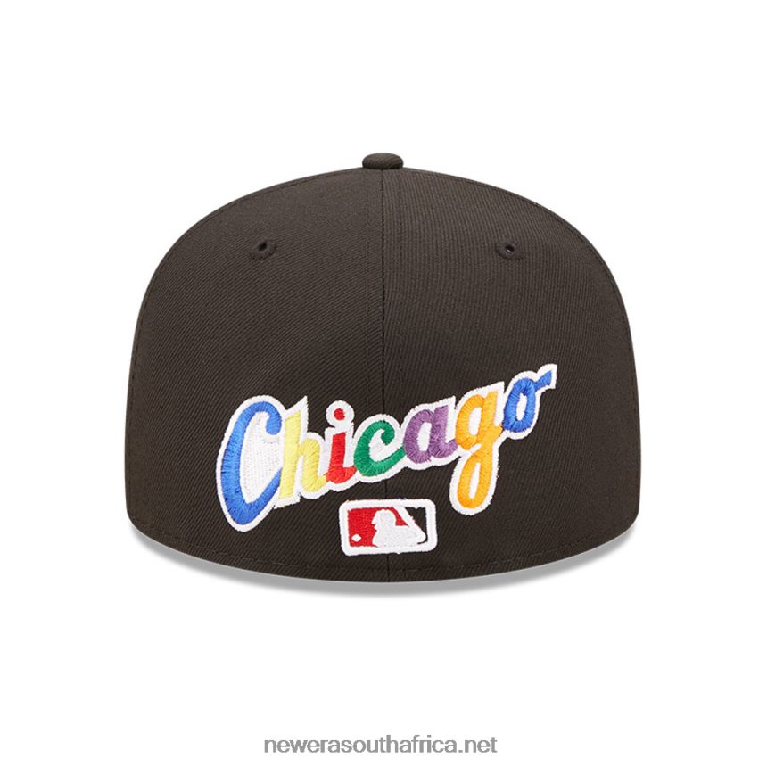 Chicago White Sox MLB Prismatic Black 59FIFTY Fitted Cap New Era TRBRBN117