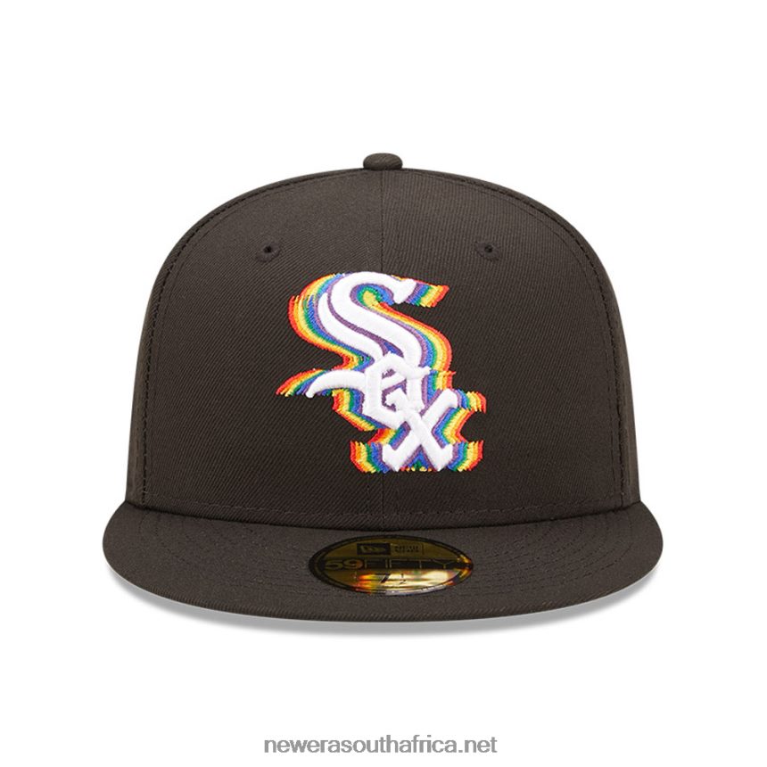 Chicago White Sox MLB Prismatic Black 59FIFTY Fitted Cap New Era TRBRBN117