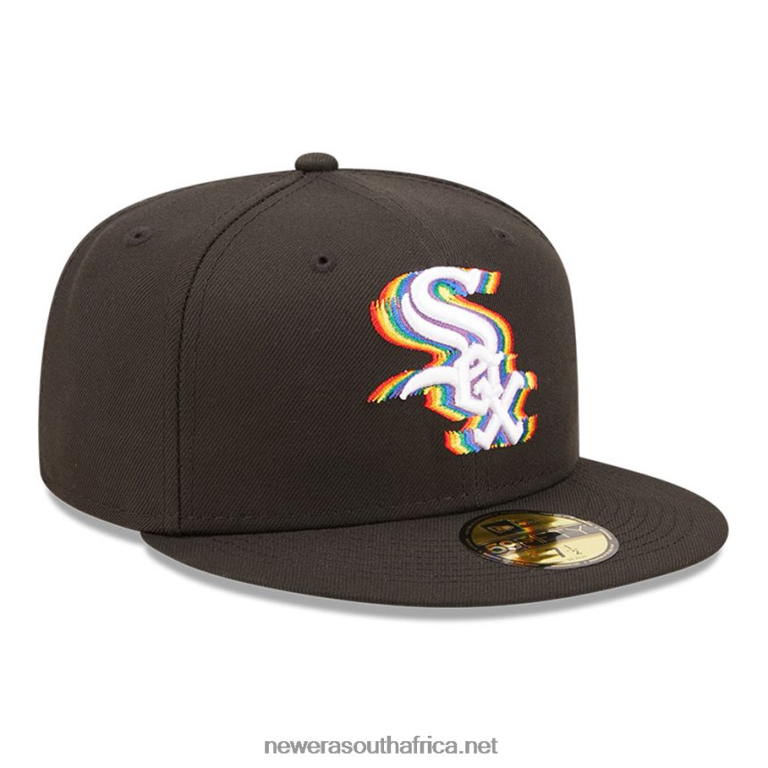 Chicago White Sox MLB Prismatic Black 59FIFTY Fitted Cap New Era TRBRBN117