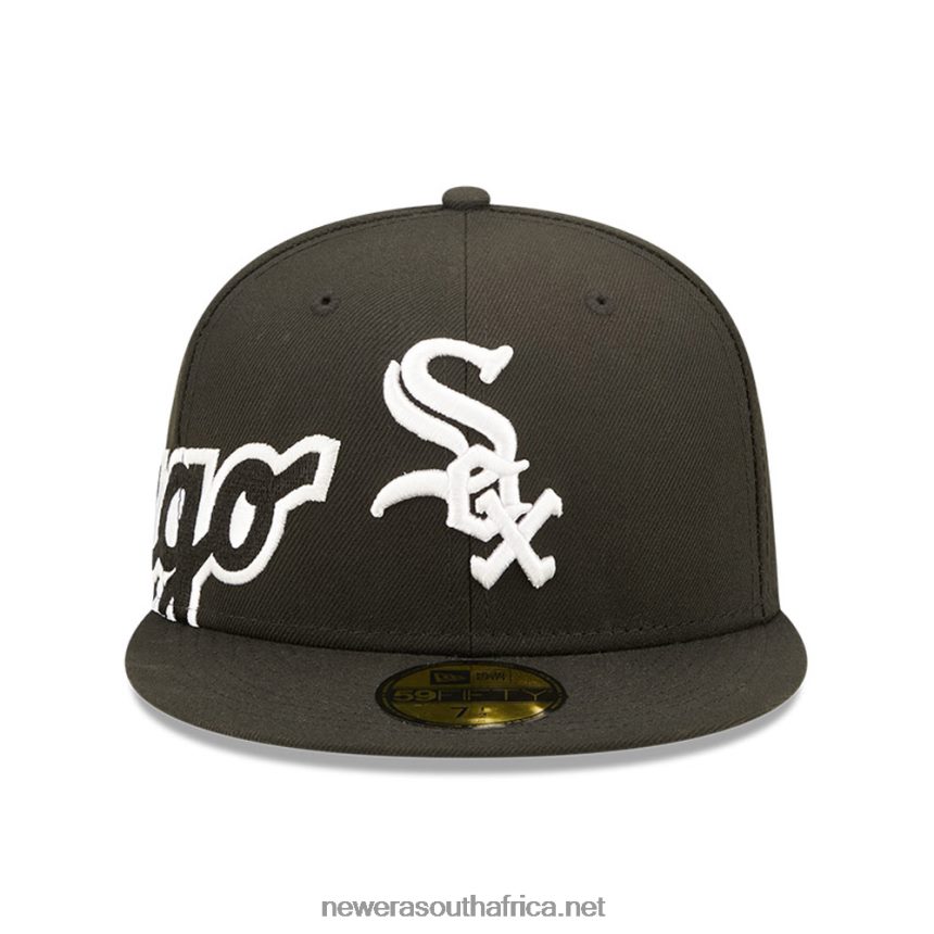 Chicago White Sox MLB Side Split Black 59FIFTY Fitted Cap New Era TRBRBN1382