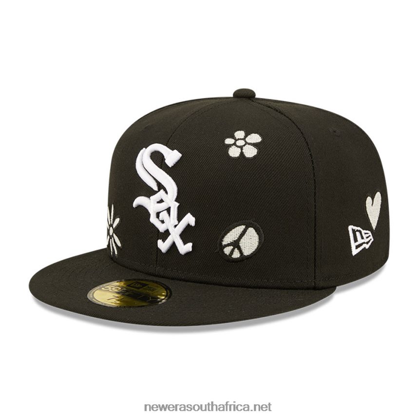 Chicago White Sox MLB Sunlight Pop Black 59FIFTY Cap New Era TRBRBN1204