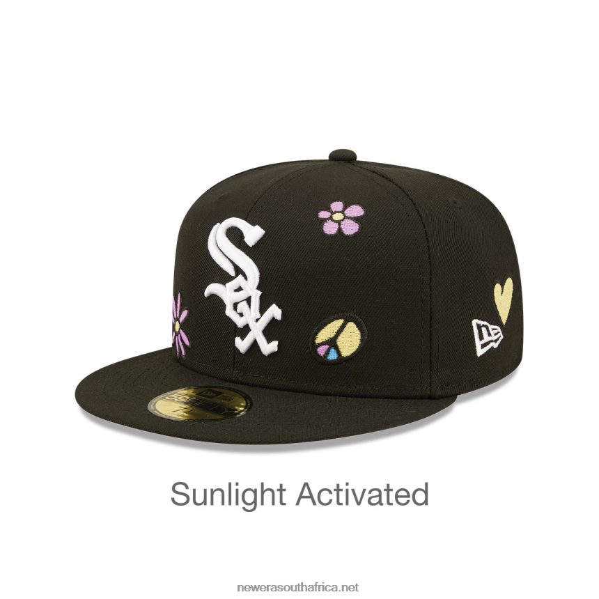 Chicago White Sox MLB Sunlight Pop Black 59FIFTY Cap New Era TRBRBN1204