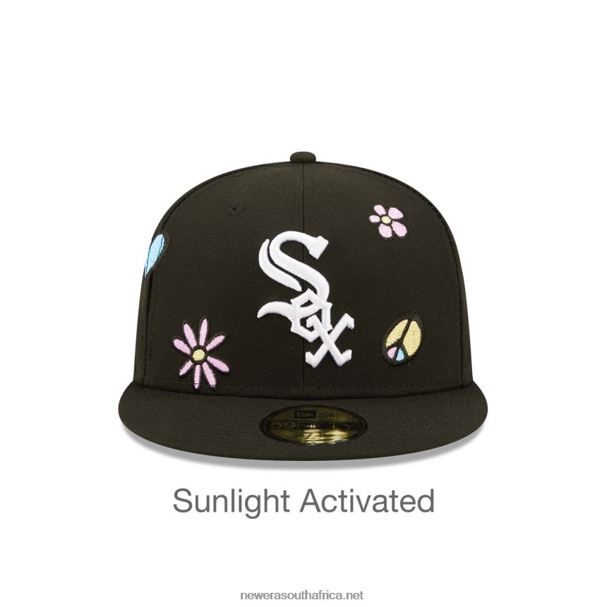 Chicago White Sox MLB Sunlight Pop Black 59FIFTY Cap New Era TRBRBN1204