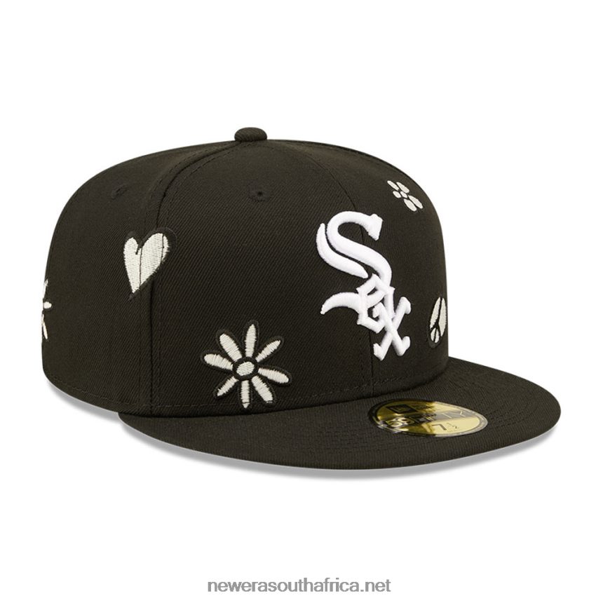 Chicago White Sox MLB Sunlight Pop Black 59FIFTY Cap New Era TRBRBN1204