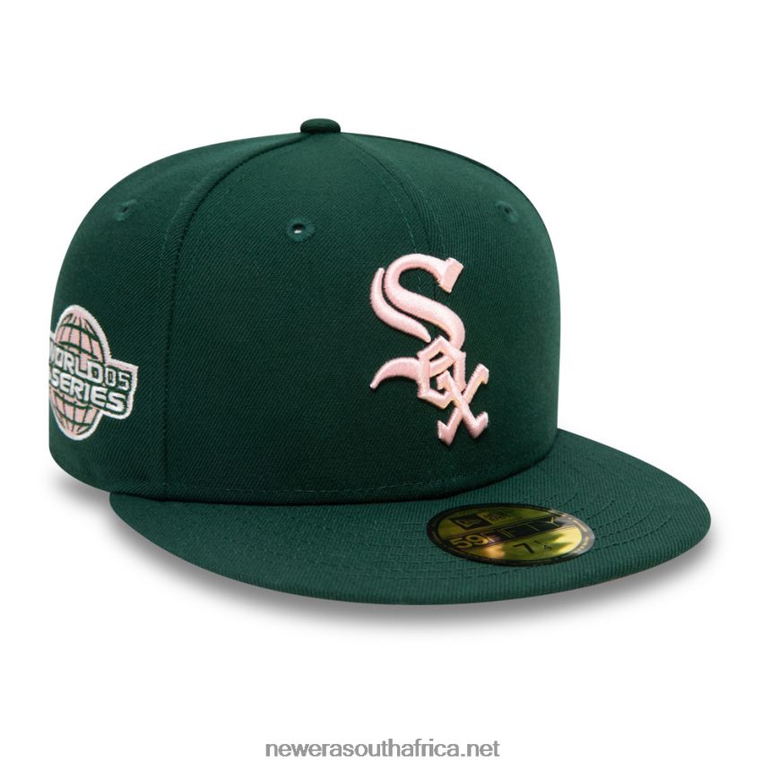 Chicago White Sox MLB World Series Green 59FIFTY Fitted Cap New Era TRBRBN845