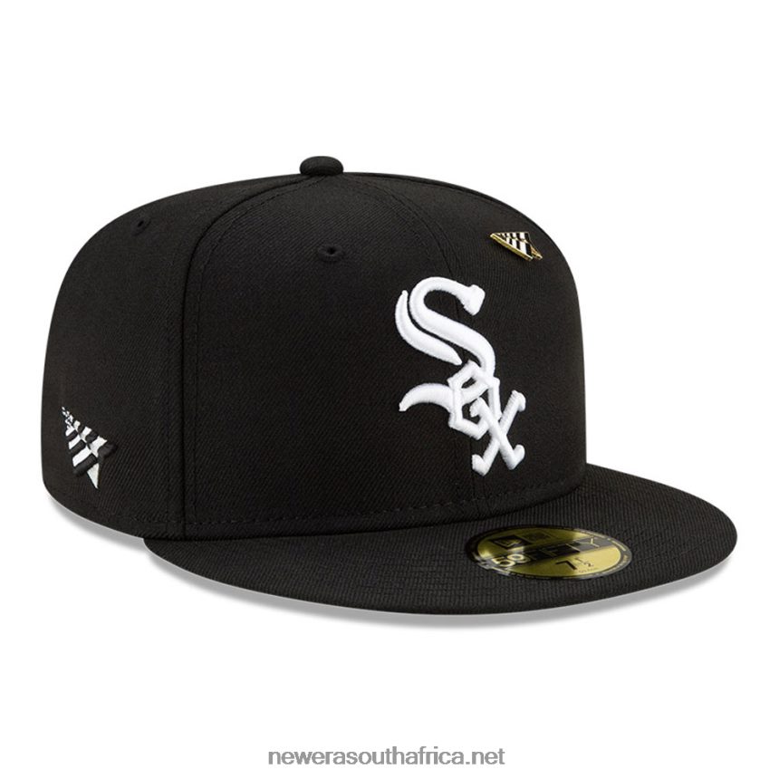 Chicago White Sox Paper Planes x MLB Black 59FIFTY Fitted Cap New Era TRBRBN1176