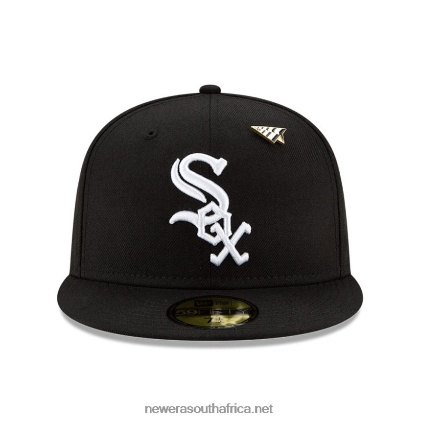 Chicago White Sox Paper Planes x MLB Black 59FIFTY Fitted Cap New Era TRBRBN1176