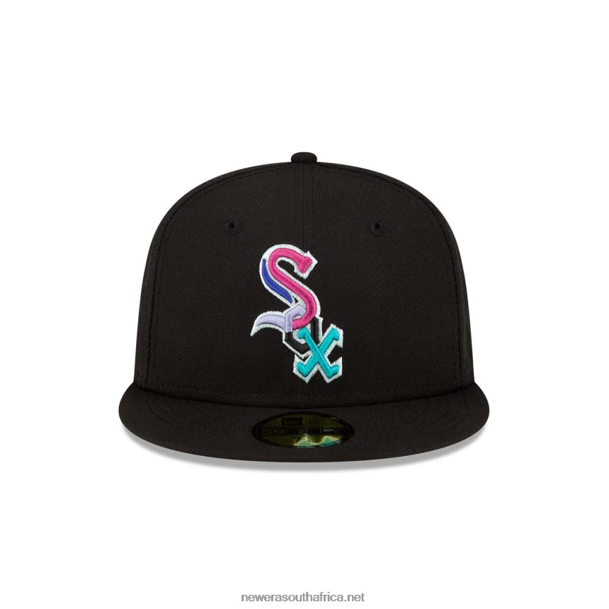 Chicago White Sox Polarlights Black 59FIFTY Fitted Cap New Era TRBRBN390