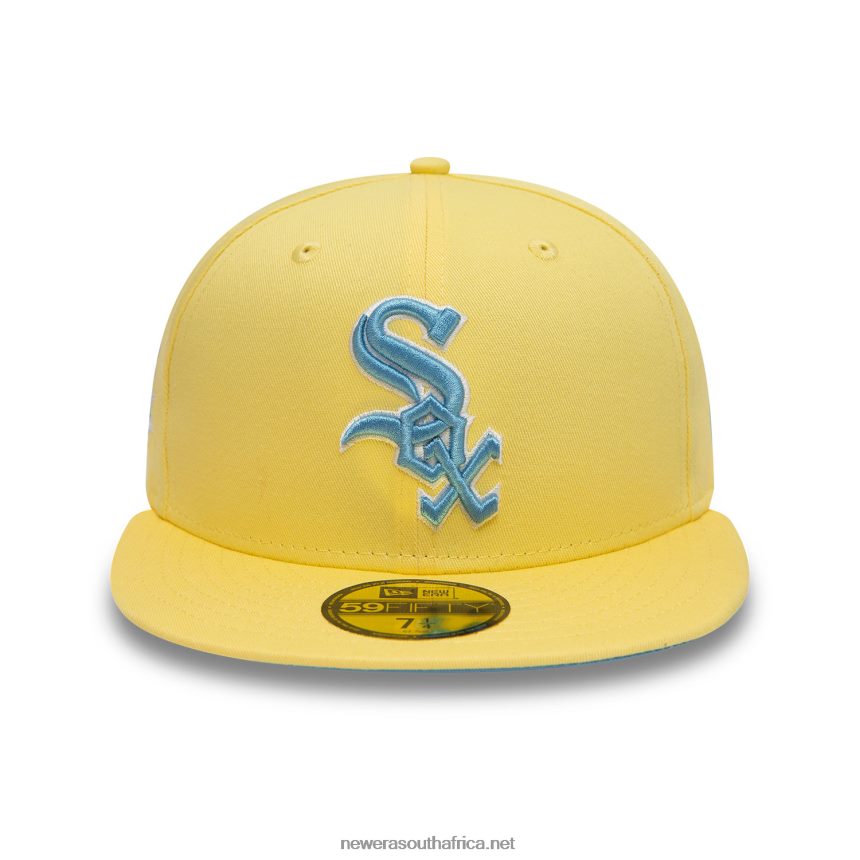 Chicago White Sox Soft Yellow 59FIFTY Fitted Cap New Era TRBRBN977
