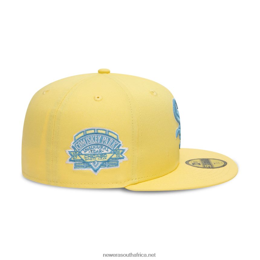 Chicago White Sox Soft Yellow 59FIFTY Fitted Cap New Era TRBRBN977