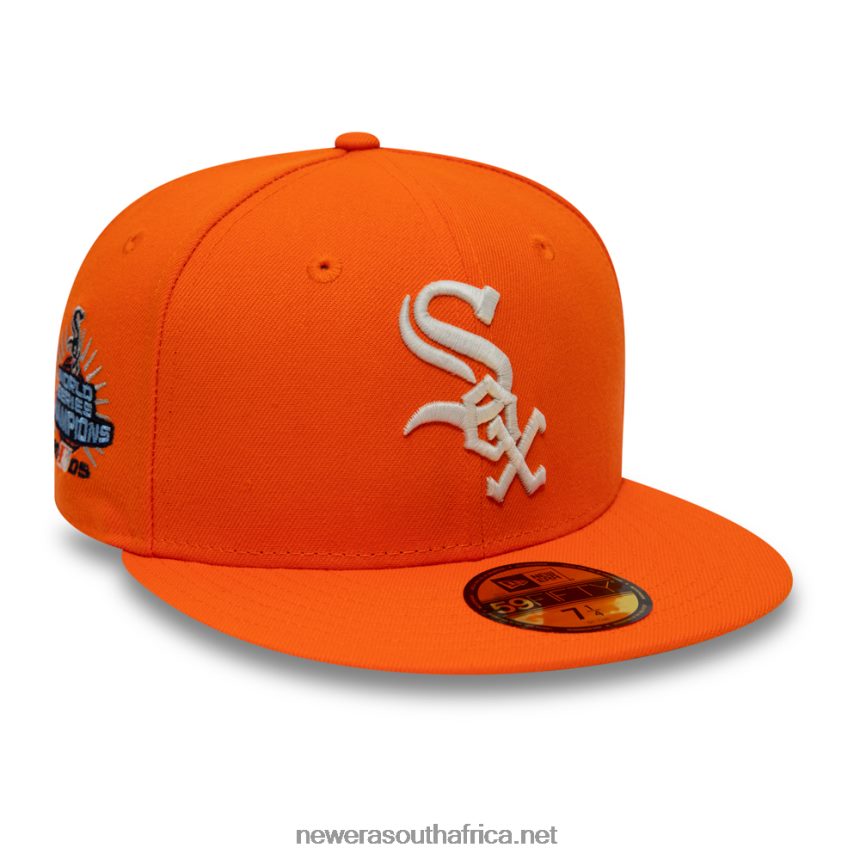 Chicago White Sox Spotlight Orange 59FIFTY Fitted Cap New Era TRBRBN733