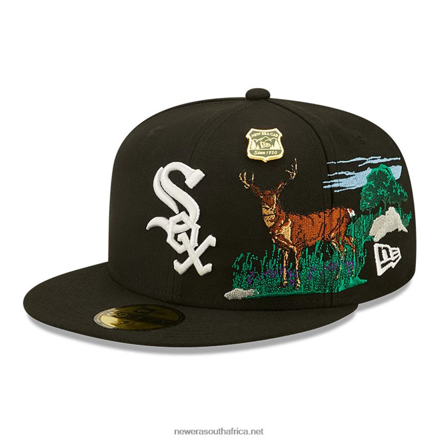 Chicago White Sox State Park Black 59FIFTY Fitted Cap New Era TRBRBN159