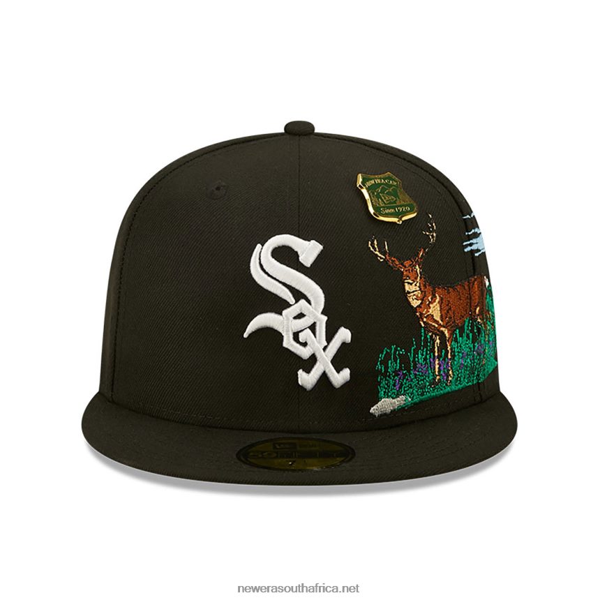 Chicago White Sox State Park Black 59FIFTY Fitted Cap New Era TRBRBN159