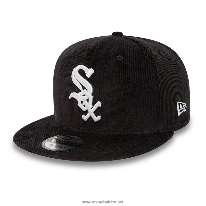 Chicago White Sox Team Colour Cord Black 9FIFTY Snapback Cap New Era TRBRBN1911