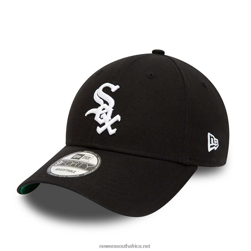 Chicago White Sox Team Side Patch Black 9FORTY Adjustable Cap New Era TRBRBN1730