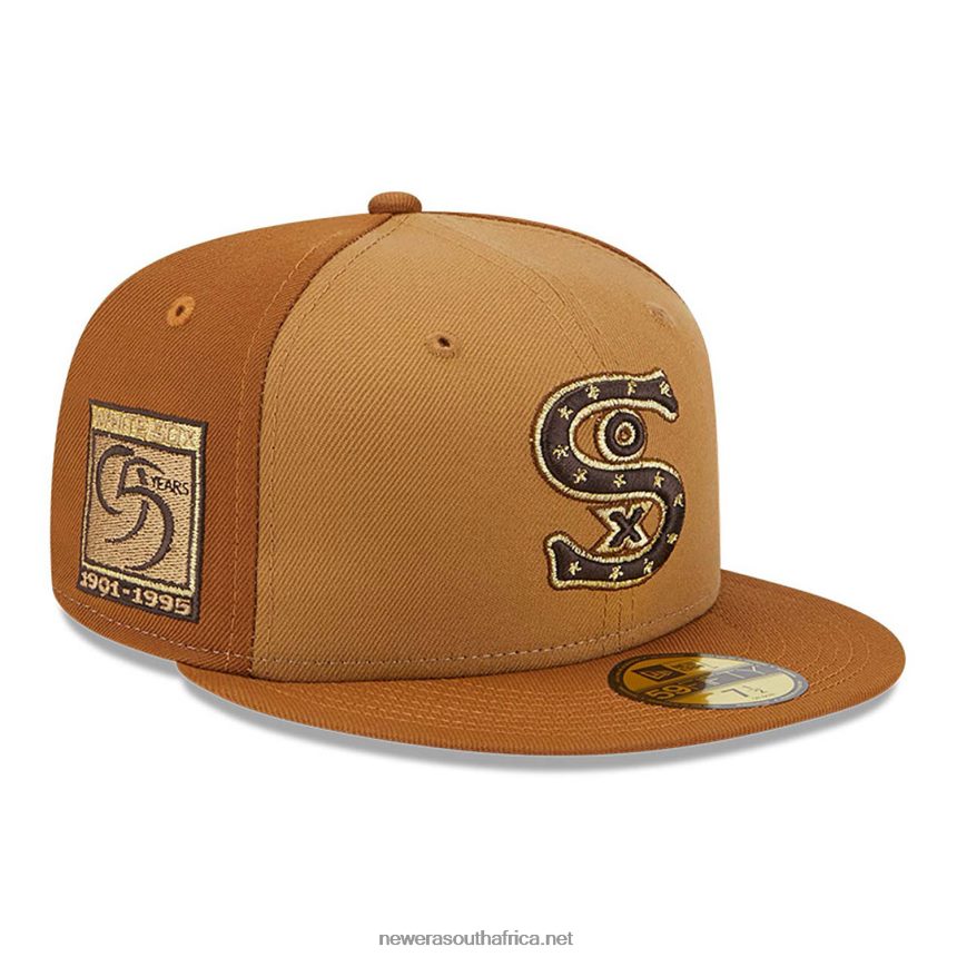 Chicago White Sox Tri Tone Brown 59FIFTY Fitted Cap New Era TRBRBN1282