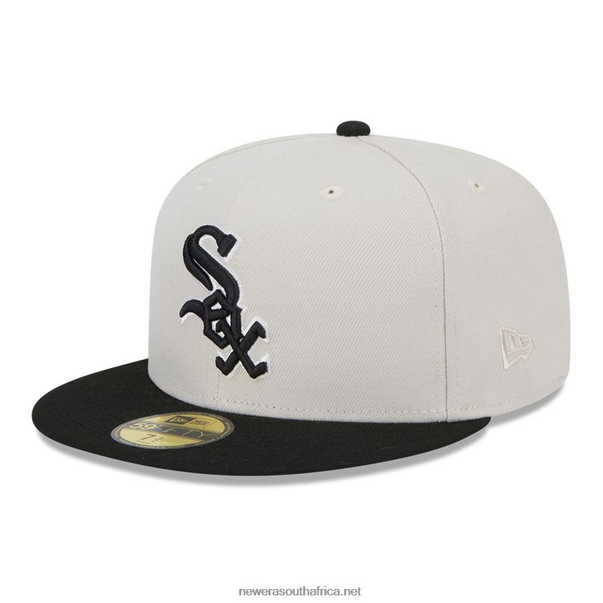 Chicago White Sox Varsity Letter Stone 59FIFTY Fitted Cap New Era TRBRBN622