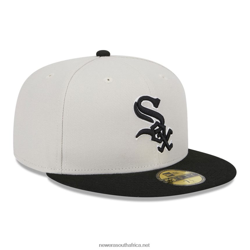 Chicago White Sox Varsity Letter Stone 59FIFTY Fitted Cap New Era TRBRBN622
