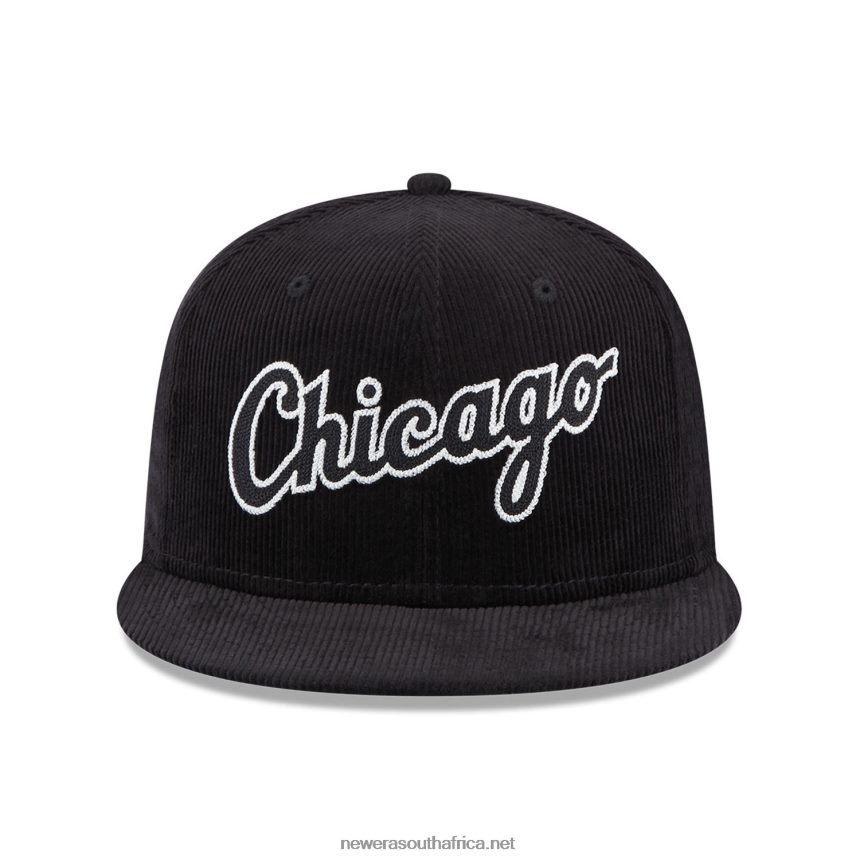 Chicago White Sox Vintage Cord Black 59FIFTY Fitted Cap New Era TRBRBN199