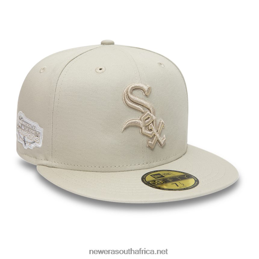 Chicago White Sox World Series Tonal Light Beige 59FIFTY Fitted Cap New Era TRBRBN1427
