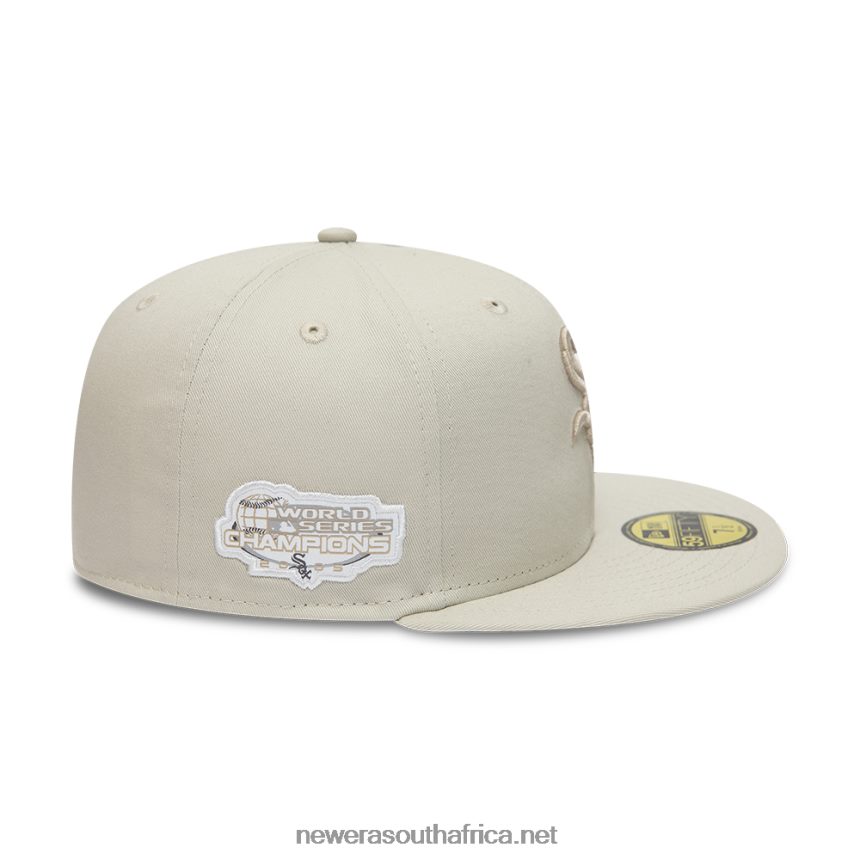 Chicago White Sox World Series Tonal Light Beige 59FIFTY Fitted Cap New Era TRBRBN1427