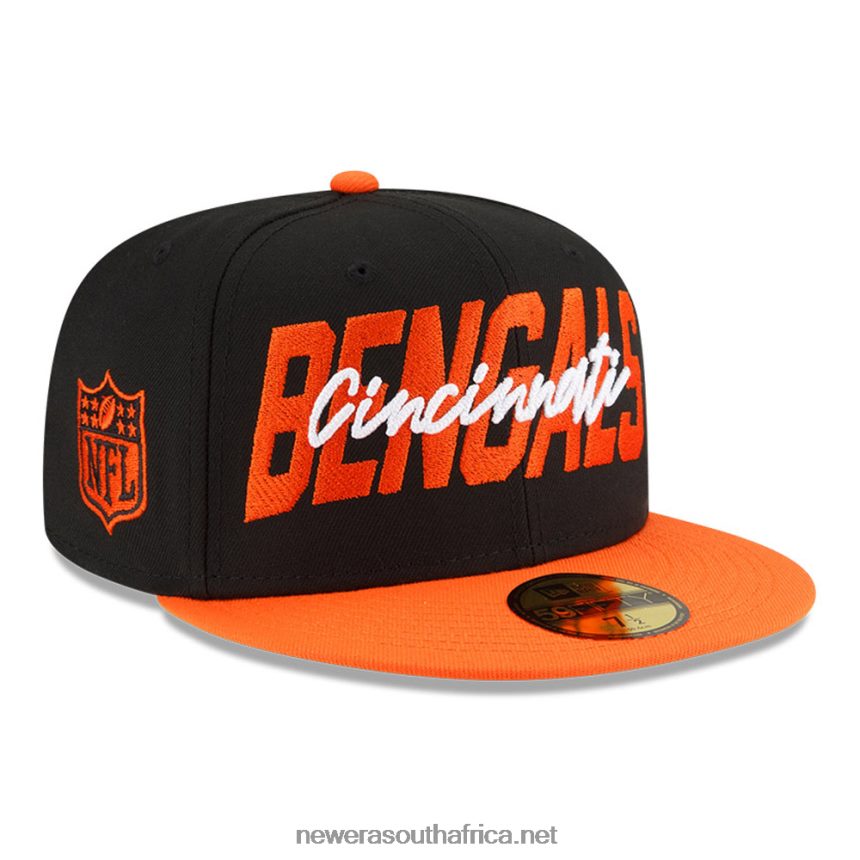 Cincinnati Bengals NFL Draft Black 59FIFTY Fitted Cap New Era TRBRBN431