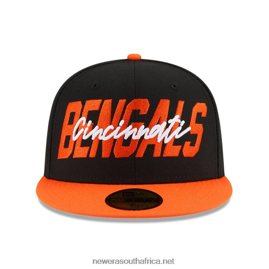 Cincinnati Bengals NFL Draft Black 59FIFTY Fitted Cap New Era TRBRBN431
