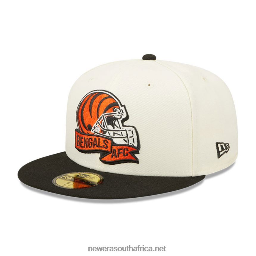 Cincinnati Bengals NFL Sideline 2022 White 59FIFTY Fitted Cap New Era TRBRBN911