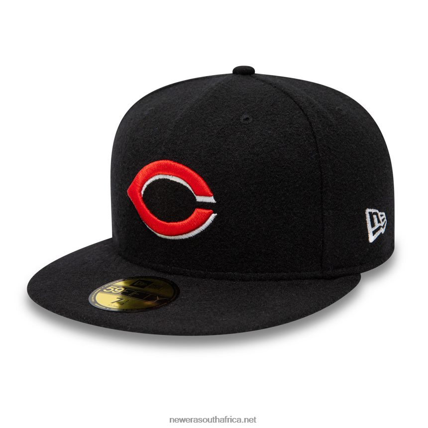 Cincinnati Reds Anniversary Wool Black 59FIFTY Fitted Cap New Era TRBRBN330