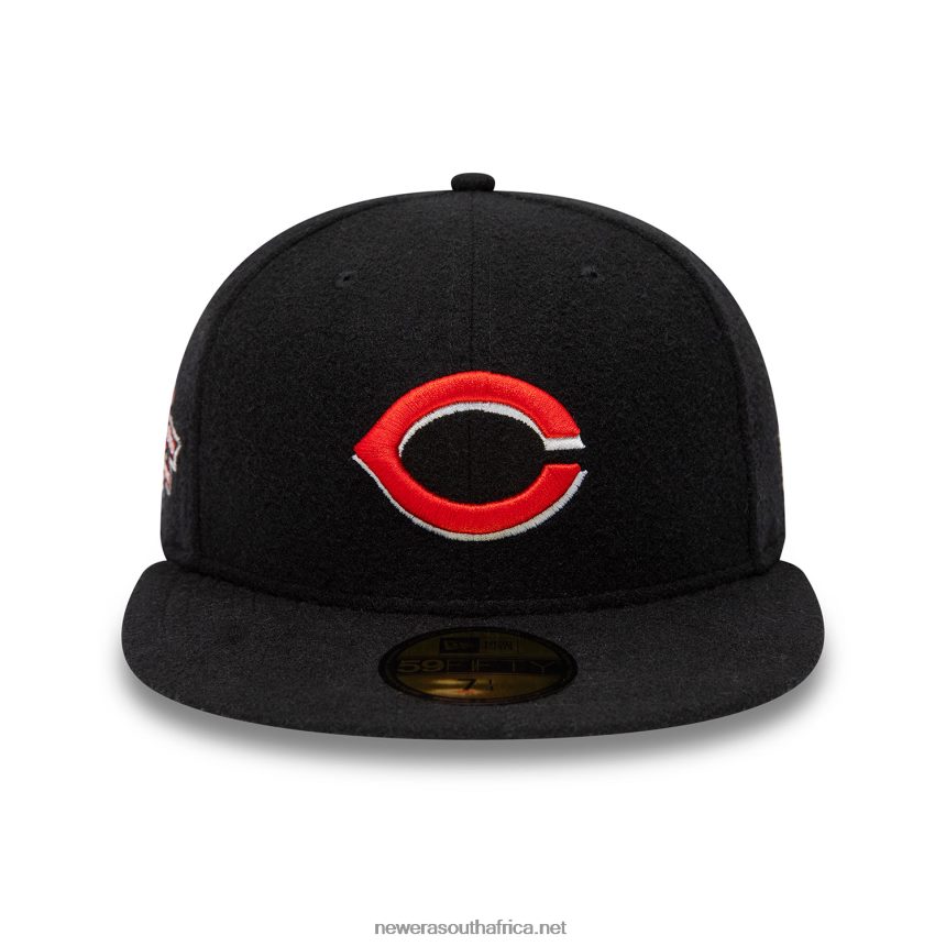 Cincinnati Reds Anniversary Wool Black 59FIFTY Fitted Cap New Era TRBRBN330