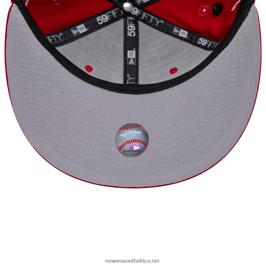Cincinnati Reds Historic Champs Red 59FIFTY Fitted Cap New Era TRBRBN274