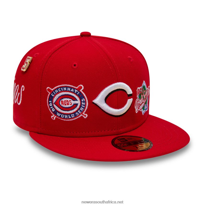Cincinnati Reds Historic Champs Red 59FIFTY Fitted Cap New Era TRBRBN274