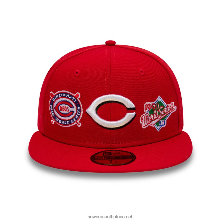 Cincinnati Reds Historic Champs Red 59FIFTY Fitted Cap New Era TRBRBN274