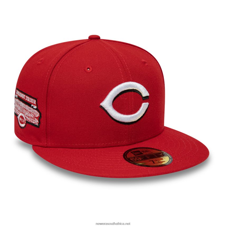 Cincinnati Reds National League Stadium Red 59FIFTY Fitted Cap New Era TRBRBN1046