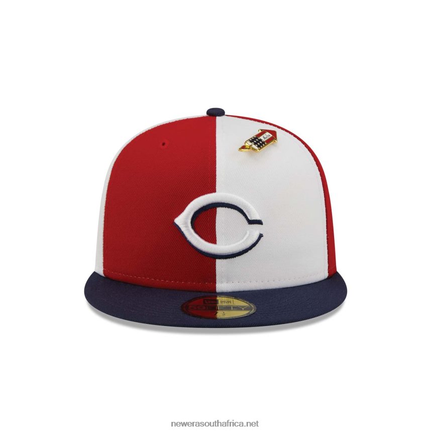 Cincinnati Reds Pinwheel Americana Red 59FIFTY Fitted Cap New Era TRBRBN1197