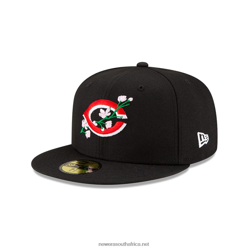 Cincinnati Reds Side Patch Bloom Black 59FIFTY Fitted Cap New Era TRBRBN1257