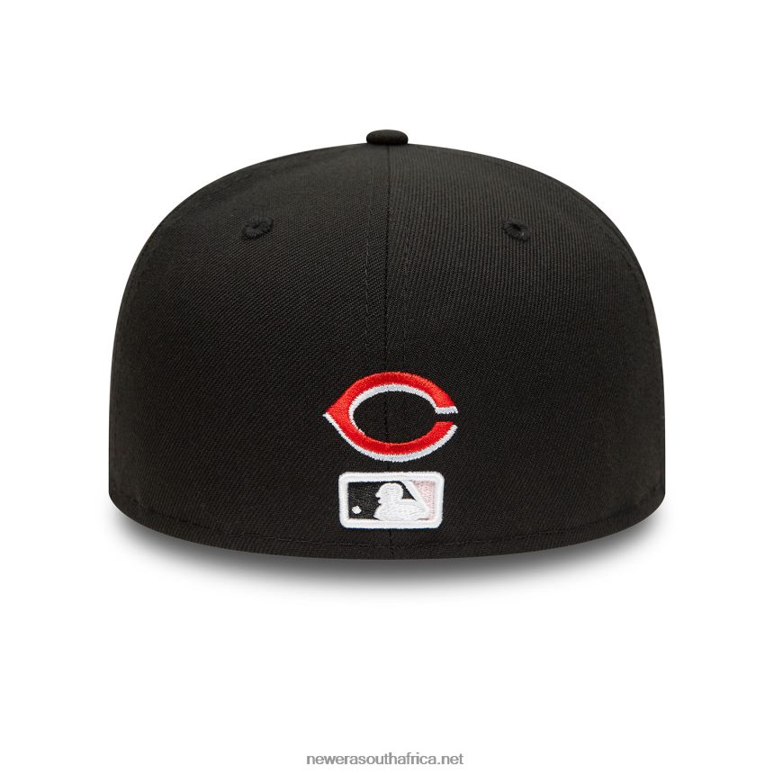 Cincinnati Reds Side Patch Bloom Black 59FIFTY Fitted Cap New Era TRBRBN1257