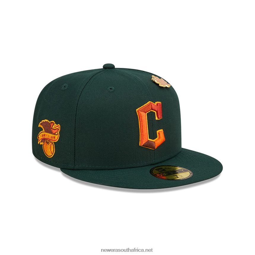 Cleveland Guardians Leafy Dark Green 59FIFTY Fitted Cap New Era TRBRBN226