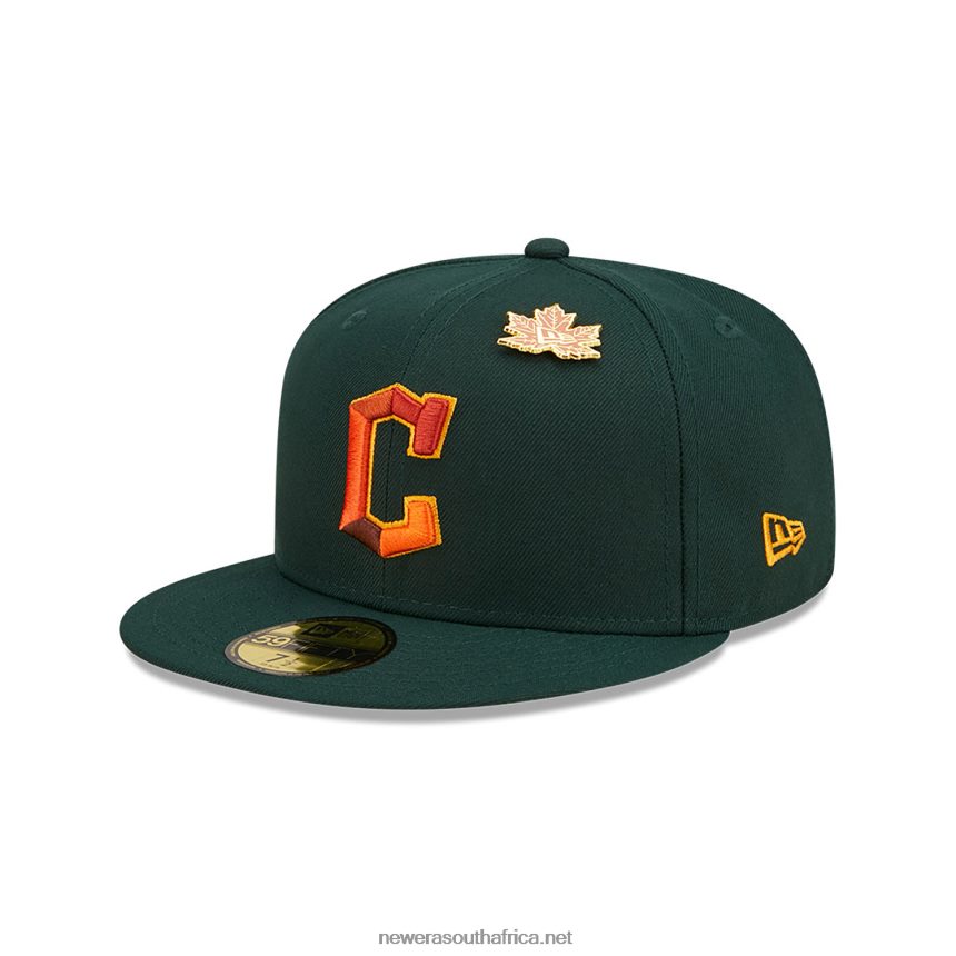 Cleveland Guardians Leafy Dark Green 59FIFTY Fitted Cap New Era TRBRBN226